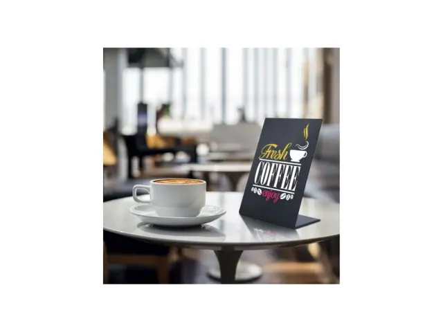 Ardoise Securit A5 forme L vertical 3 pièces