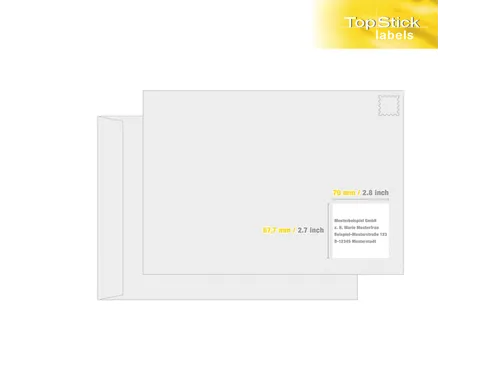 Etiketten universele labels A4 permanent 70x67,7mm Wit 1200 stuks