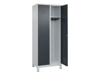locker,HxBxD 1950x800x500mm,2vak,vak B 400mm,cil.-slot,voeten - 2
