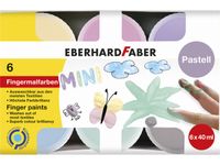 Vingerverf Eberhard Faber ass. kleuren pastel 6x40ml in karton
