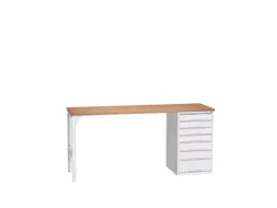 werkbank,HxBxD 930x2000x600mm,multiplexblad,2voeten/1container