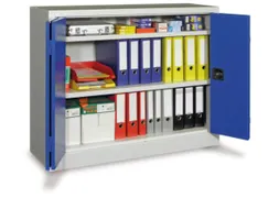 Ruime Vouwdeurkast 1000x1200x400mm 2legborden Ral7035 Front Ral5010