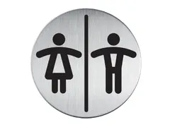 Infobord Pictogram Durable Toiletten Dames/heren Rond 83mm