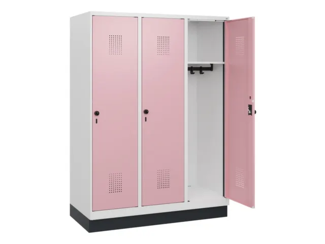 schoollocker,HxBxD 1630x1200x500mm,3vak,vak B 400mm,draaigrendel