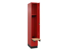 locker met bank,HxBxD 1950x300x815mm,1vak,vak B 300mm,cilinderslot