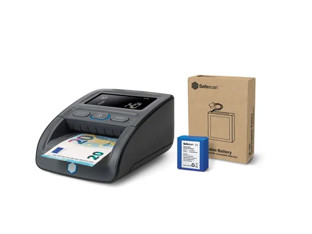 Valsgeld detector Safescan 155-S G2 met stacker en batterij