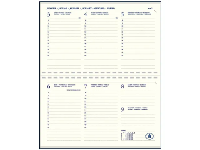 Agenda 2027 Ryam Compact Suprema 7dagen/2pagina's ringplastic zwart