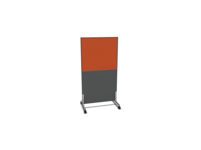 scheidingswand,HxB 1545x800mm,MS-donkergrijs,BN3012-oranje