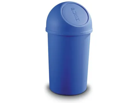 afvalbak,25l,HxØ 615x312mm,romp PP blauw,deksel PP blauw