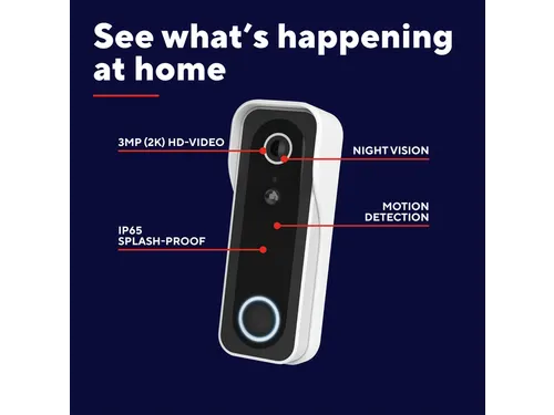 Deurbelcamera Trust DOORCAM-3000 Wi-Fi wit