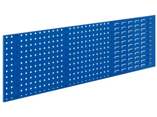 Combi-Plaat 450x1500mm 2/3 Geperforeerd 1/3 Gesleufd Ral 5010 Blauw