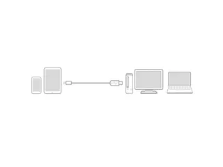 Kabel ACT USB 2.0 naar MicroB laad -en data 1 meter - 6
