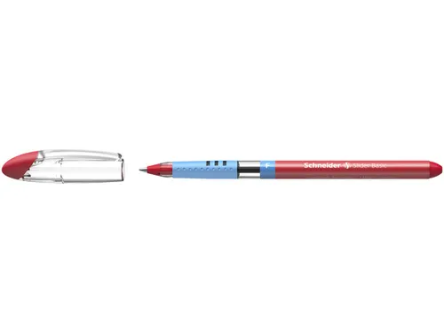 Balpen Schneider Slider Basic F 0,3mm rood