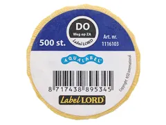 Voedseletiketten 54x22x54mm Aqualabel DO weg op ZA