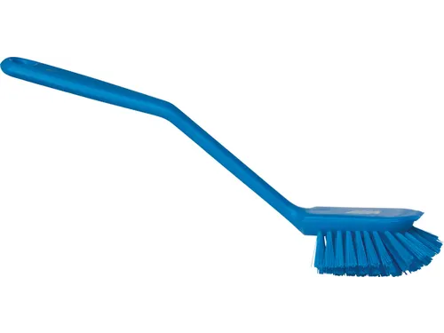 Afwasborstel Vikan klein 280mm blauw Medium vezel