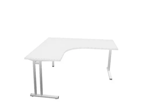 bureau in vrije vorm,HxBxD 740x1600x1600mm,vrije vorm,Bl-wit