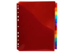 Tabbladen PP A4+ L-m ap + etiket 12 tabs