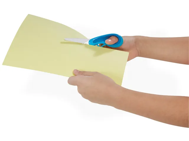 Schaar Westcott ergo junior soft grip blauw