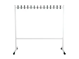 garderoberek,verrijdbaar,HxLxB 1700x550x1700mm,28haak,Staal/kunststof - 2