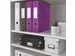 Classeur à levier 1005 Leitz WOW 180° A4 80mm carton violet