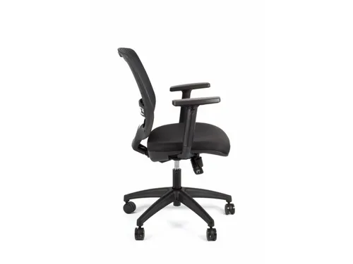 Bureaustoel EN1335 Linea New Malice 01 zwart/zwart met 1D armleuning