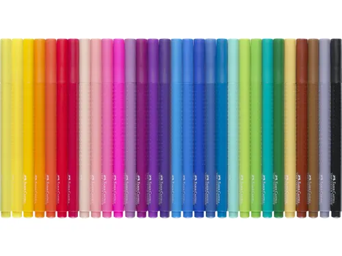 Viltstiften Faber-Castell Grip 30x ass. Kleuren