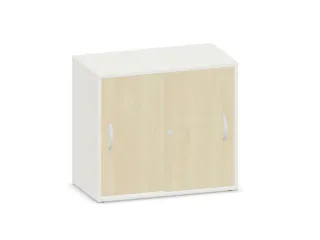 schuifdeurkast,HxBxD 720x800x430mm,decor romp wit,decor front esdoorn - 1