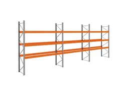 palletstelling,basis+2xaanbouw,HxBxD 3990x11200x1100mm,vakl. 3400kg