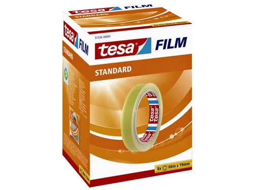 Plakband Tesa film standaard 19mmx66m