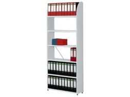 Basisveld 2250x1000x325mm 6legborden 1zijpaneel Zonder Achterwand Wit