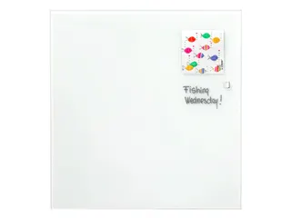 Glasmagneetbord Naga 35x35cm wit - 1