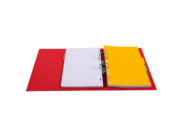 Classeur à levier PVC A4 dos de 70mm. - Rouge