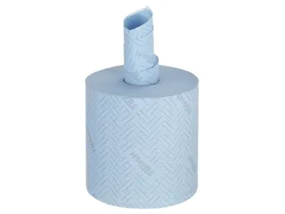 Poetsrol WypAll L10 1-laags 19,5x304m 800vel blauw 7255 - 5