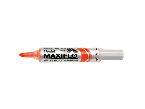 Viltstift Pentel MWL5M Maxiflo whiteboard rond 3mm oranje