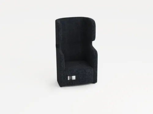 Fauteuil 1-Zits Geluidabsorberend Stof Donkergrijs 1330x860x760mm