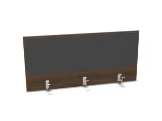 opzetpaneel bureau aanbouw achter NV bruin hickory antraciet 1200mm - 1
