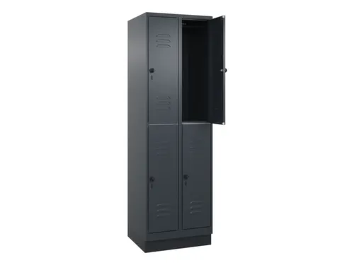dubbeldekse locker,HxBxD 1950x600x500mm,2x2vak.,vak B 300mm