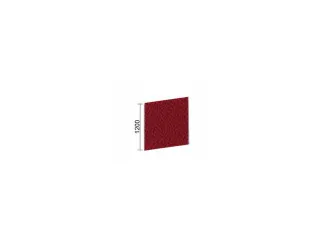 geluidabsorberende scheidingswand,HxBxD 1200x1400x41mm,wand stof,rood - 2