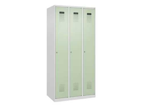 locker,HxBxD 1850x900x500mm,3vak,vak B 300mm,cil.-slot,staand op vloer