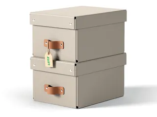 Puro opberdoos small A5 7 liter beige 2 stuks - 2