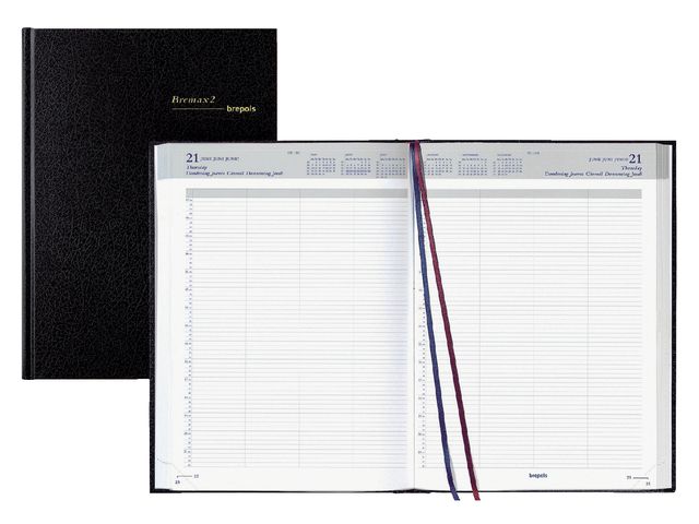 Brepols agenda journalier 'bremax [002]', 2024, 210 x 290 mm