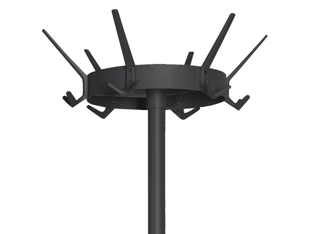 Kapstok Vepa Bins Crown 18 haken staand zwart