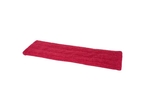 Microvezel vlakmop 40cm Rood met pockets en flaps Pak 5 Stuks