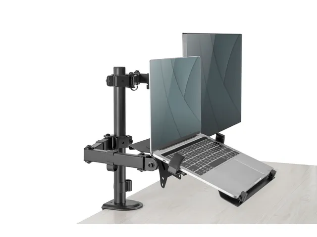 Monitorarm 17-32 Inch Zwart met Notebookhouder
