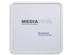 Deurbordje 155x155x12mm Polycarbonaat-Raampjes Wit