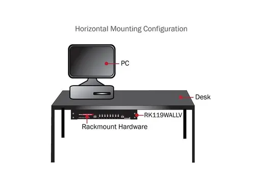4U 19In Stalen Verticale Wandmontagesteun Voor Apparatuur Racks