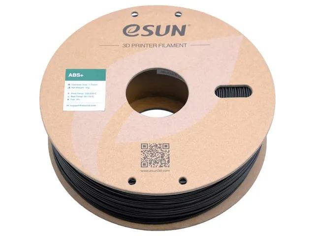 eSUN 3D printer Filament ABS+ 1,75mm Zwart 1kg