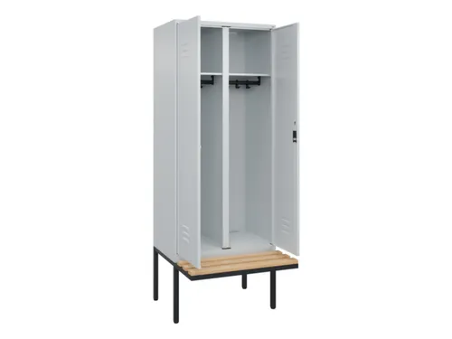 locker voor scheiding van kleding,HxBxD 2120x800x815mm,2vak