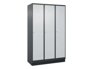locker voor scheiding van kleding,HxBxD 1950x1200x500mm,3vak - 1