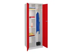 kleding-/wasgoedkast,HxBxD 1800x600x500mm,RAL7035,front RAL3000
